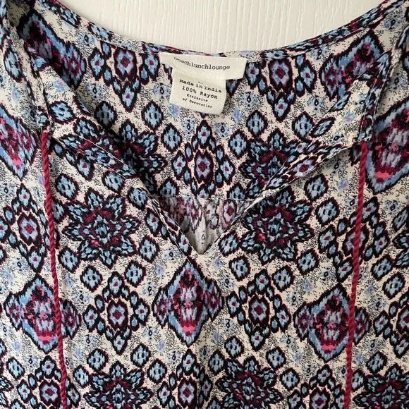 beachlunchlounge Blue and White Sleeveless Sundress - Picture 2 of 4